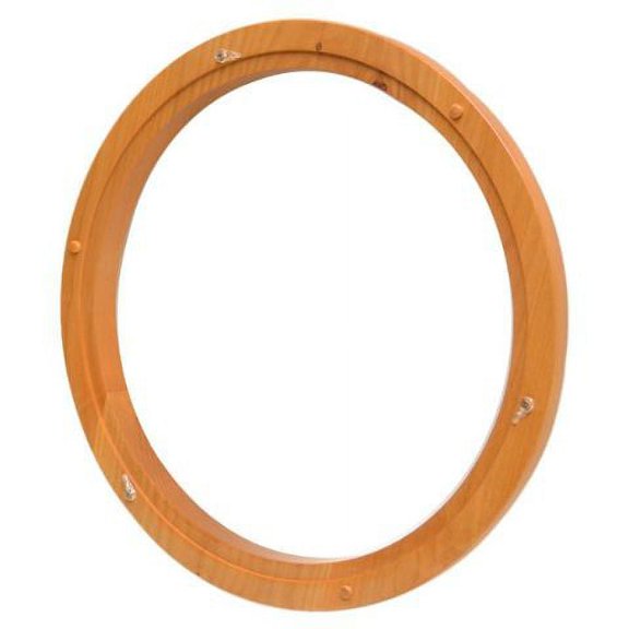 Larson Boat Round Trim Ring 0322818 | Varnished Teak Wood 17 Inch