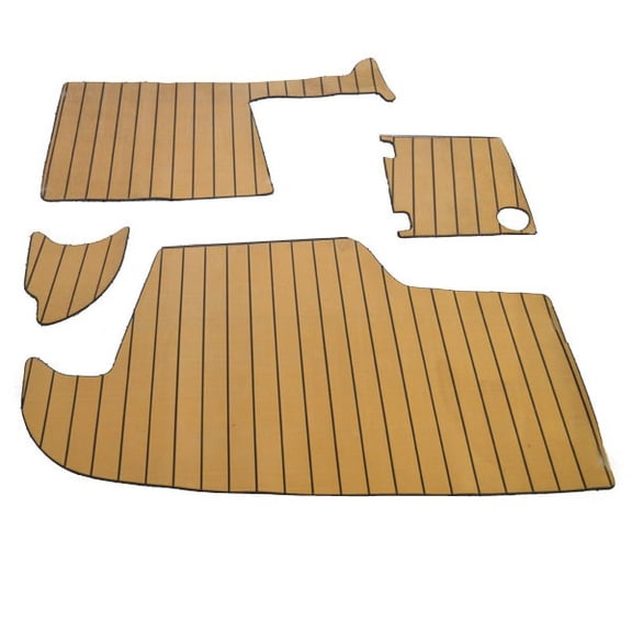 Larson Boat Swim Platform Mats 8175-1322 | Cabrio 857 Teak (Set of 4)