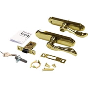 Larson Certified Storm Door M2 Mortise Handle Set - Brass Finish - Gold   Residential Use, Standard Application