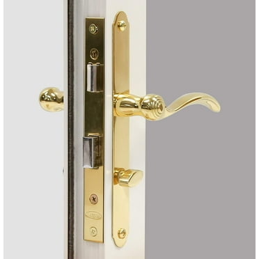 Larson Certified Storm Door Revere Mortise Handle Set Brass