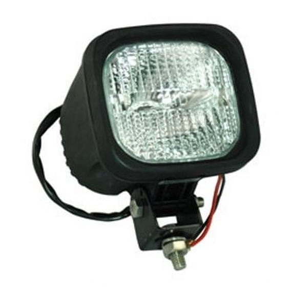 Larson Electronics 12 - 24V DC & 35 watt Black HID Light - 4.5 in. Square - 3200 Lumens - 125 x 125 ft. Flood Beam