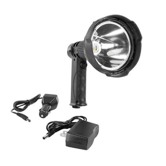 25 watt Pistol Style LED Light Hunting Spotlight, 2000 Lumens, Rechargeable Lithium Ion Battery
