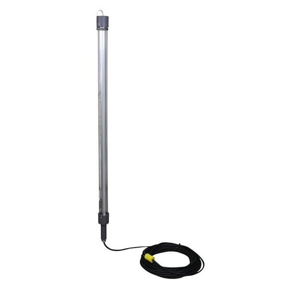Larson Electronics FTL-5-LED-75-515-120-277 120 - 277V AC 28 watt LED Task Light & Drop Light with Hanging Hooks, 75 ft. Cord & 5 ft. Tube, LED Tent Light