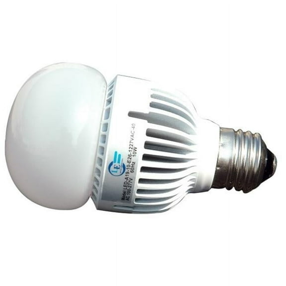 Larson Electronics LED-A19-10-E26-SML-4000K 100 - 277V AC & 10 watt Omni Directional LED Light Bulb, Small Form Factor A19 Style Replacement - 4000K
