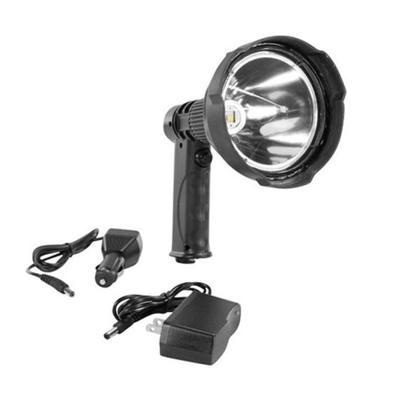 Larson Electronics RL-85-LED-CPR 25 watt Pistol Style LED Light Hunting Spotlight, 2000 Lumens, Rechargeable Lithium Ion Battery