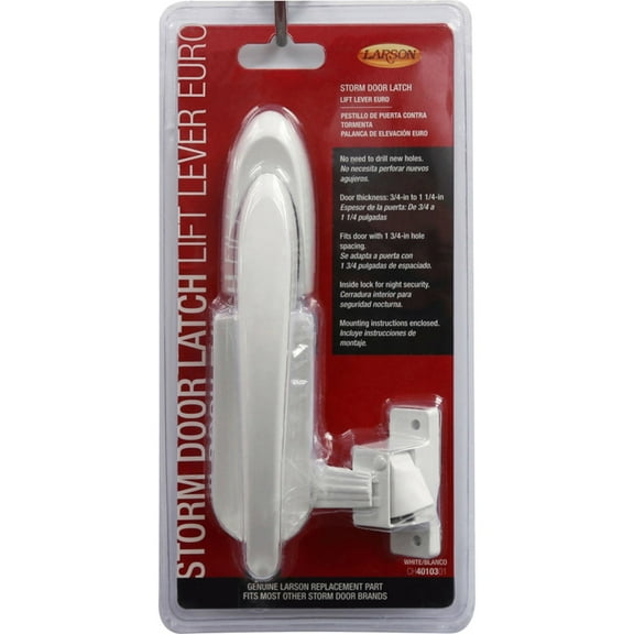 Larson Euro White Storm Door Lift Latch CH4010301