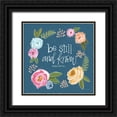 thumbnail image 1 of Larson, Lisa 12x12 Black Ornate Wood Framed with Double Matting Museum Art Print Titled - Be Still and Know, 1 of 4