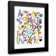 thumbnail image 1 of Larson, Lisa 12x14 Black Modern Framed Museum Art Print Titled - Colorful Alphabet, 1 of 5