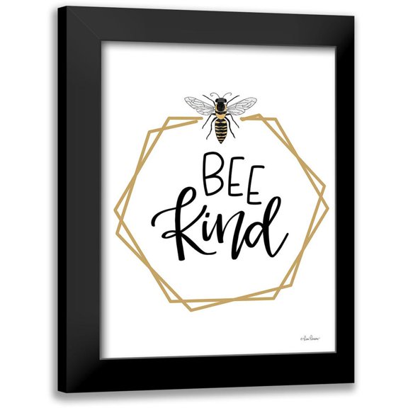 Larson, Lisa 12x14 Black Modern Framed Museum Art Print Titled - Geo Bee Kind