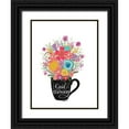thumbnail image 1 of Larson, Lisa 15x18 Black Ornate Wood Framed with Double Matting Museum Art Print Titled - Good Morning Coffee Floral, 1 of 4