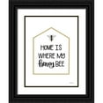 thumbnail image 1 of Larson, Lisa 15x18 Black Ornate Wood Framed with Double Matting Museum Art Print Titled - Home is Where My Honey Bee, 1 of 4