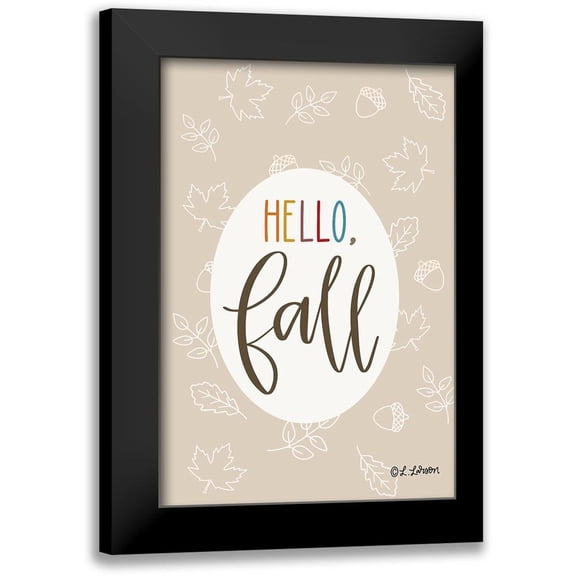 Larson, Lisa 17x24 Black Modern Framed Museum Art Print Titled - Hello Fall