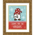 thumbnail image 1 of Larson, Lisa 19x24 Gold Ornate Wood Framed with Double Matting Museum Art Print Titled - Gnome for the Holidays, 1 of 4