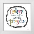 thumbnail image 1 of Larson, Lisa 26x26 White Modern Wood Framed Museum Art Print Titled - Courage is Fear, 1 of 4