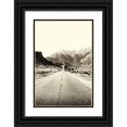 thumbnail image 1 of Larson, Nathan 13x18 Black Ornate Wood Framed with Double Matting Museum Art Print Titled - Road to Old West, 1 of 4