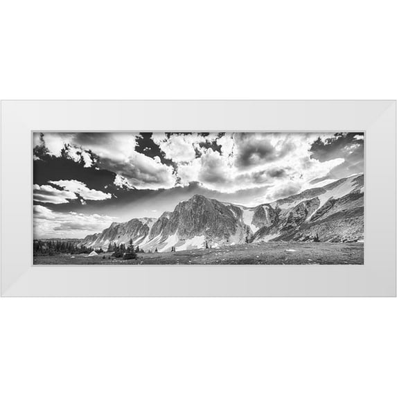 Larson, Nathan 32x15 White Modern Wood Framed Museum Art Print Titled - Wyoming Spring