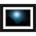thumbnail image 1 of Larson, Nathan 32x23 Black Ornate Wood Framed with Double Matting Museum Art Print Titled - Blue Moon Desert, 1 of 4