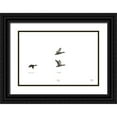 thumbnail image 1 of Larson, Nathan 32x23 Black Ornate Wood Framed with Double Matting Museum Art Print Titled - Three Departing, 1 of 4