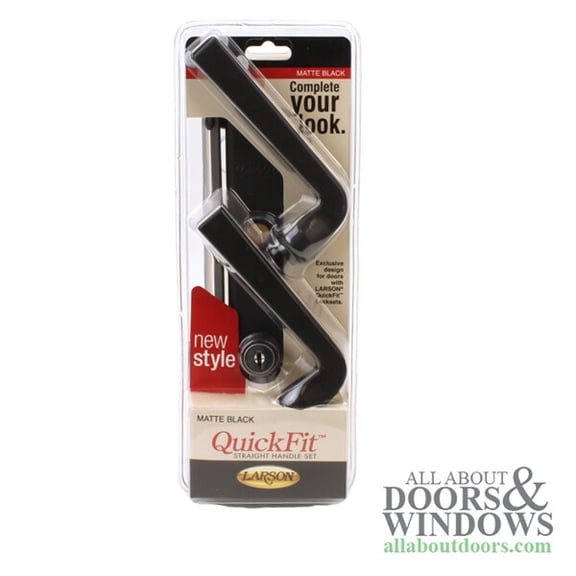 Larson Quickfit Storm Door, Modern Straight Handle