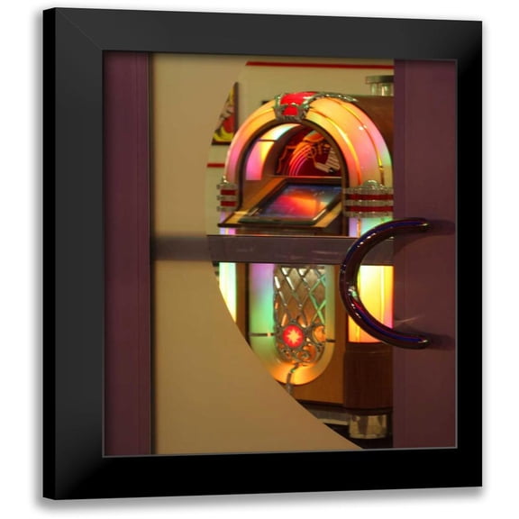 Larson, Scott 12x14 Black Modern Framed Museum Art Print Titled - Juke Box I
