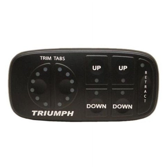 Larson Triumph Black Boat Trim Tabs Multi Switch Switchpad Control