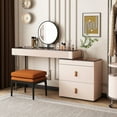 thumbnail image 1 of Lartis Makeup Vanity with Stool, Very Easy to Assemble,Retractable TV Cabinet Combination, Dressing Table Desk in one, Super Storage, 1 of 8