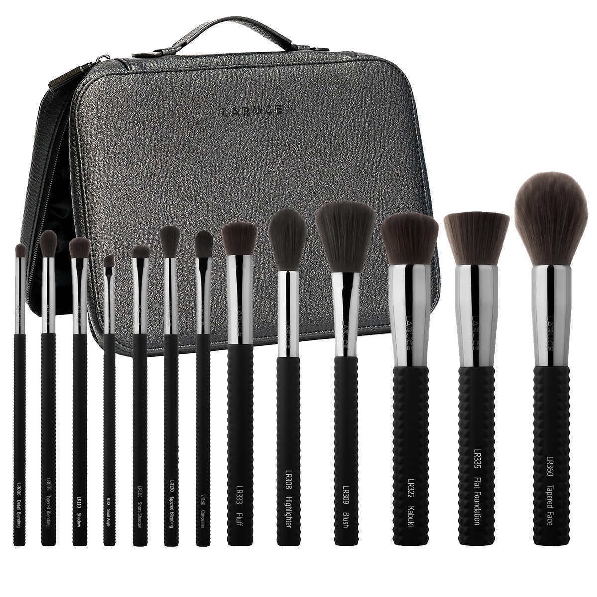 Laruce Beauty Ann 13 Piece Makeup Brush Set with Case and Dust Cover ...