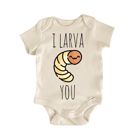 Larva Insect Bug Love Newborn Baby Bodysuit