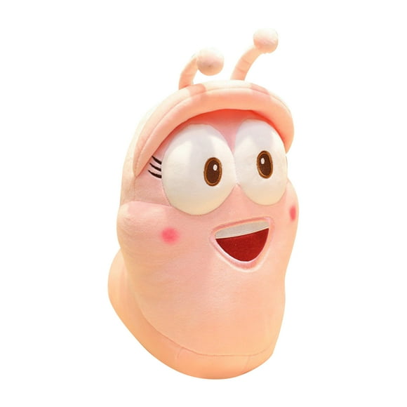 Larva Plush Toy, 3.9 Inches - Funny Larva Worm Stuffed Animal - Hilarious Larva Plush Doll for Kids, Great Birthday Gift for Girls