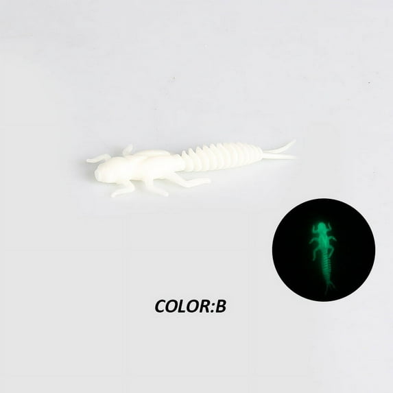 Larvae soft bait floating freshwater worm Lifelike Design Easy to Use