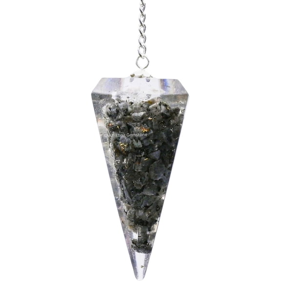 Larvikite Orgone Crystal Pendulums for Divination and Dowsing