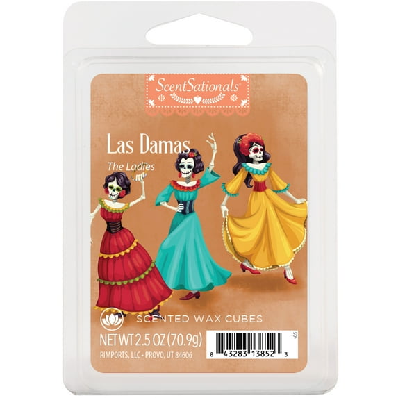 Las Damas (The Ladies) Scented Wax Melts, ScentSationals, 2.5 oz (1-Pack)