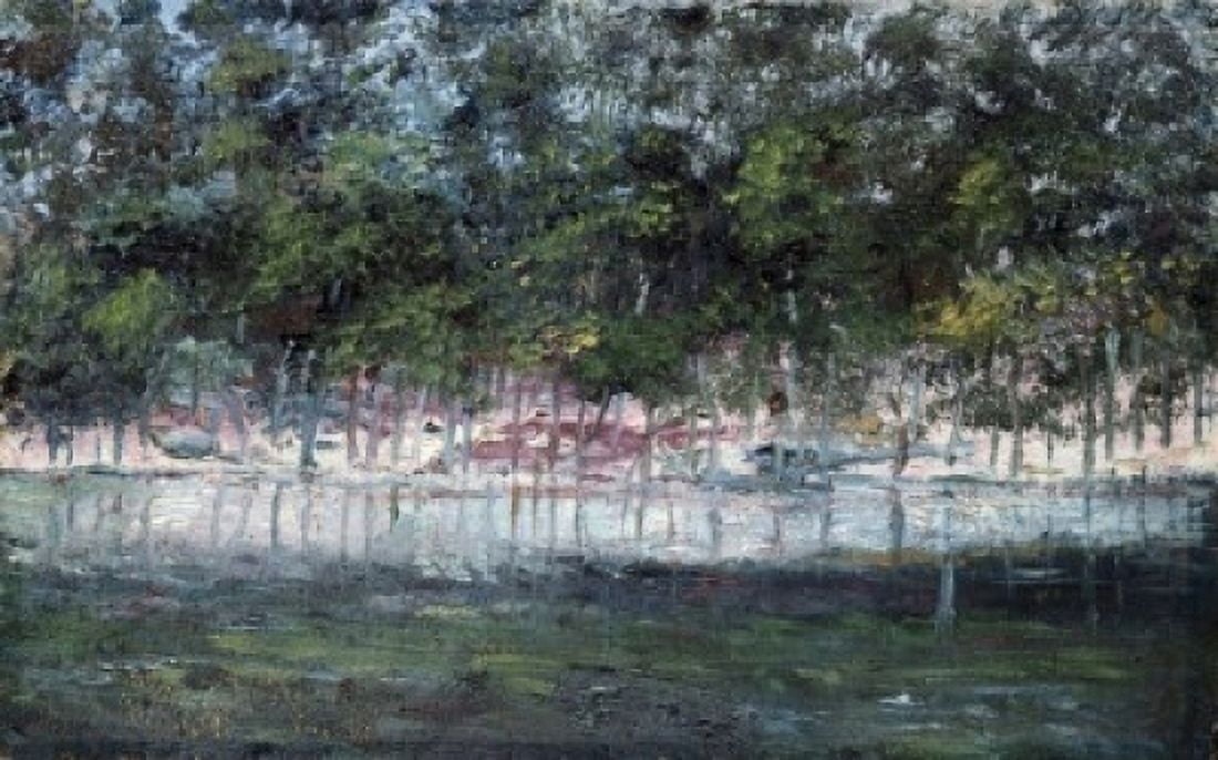 Las Fuentes de Tialpan Joaquin Clausell (1866-1935 Mexican) Canvas Art - Joaquin Clausell (24 x 36)
