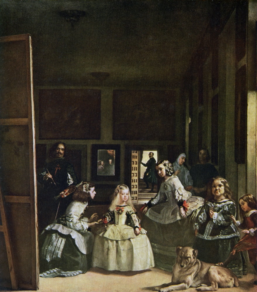 Las Meninas By Diego Velazquez From The Worlds Greatest Paintings Published By Odhams Press London 1934 Canvas Art - Ken Welsh Design Pics (13 x 15)
