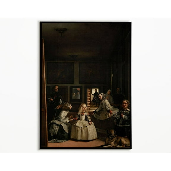 Las Meninas The Ladies-In-Waiting By Diego Velazquez Poster, Wall Art, Art Prints, Baroque Art, Artistic Home Decor, Royal Portrait Wall Art, Modern Wall Decor, 8x12 UNFRAMED
