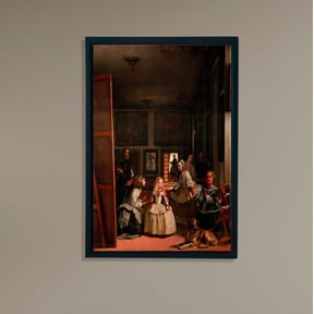 Las Meninas Wall Art Vel¡Zquez Baroque Masterpiece Spanish Royal Portrait Poster Vintage Vertical For Classic Interiors Home Decor Office Wall Art