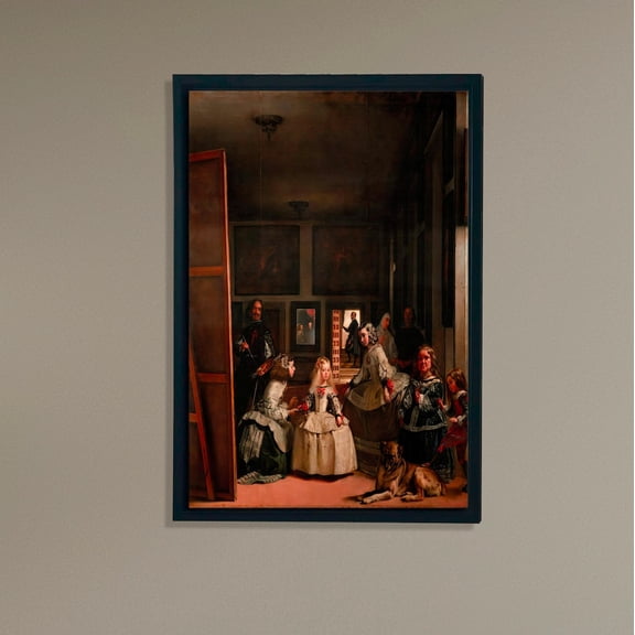 Las Meninas Wall Art, Velázquez Baroque Masterpiece, Spanish Royal Portrait Print, Vintage Vertical for Classic Interiors Poster Decor, Size 24x36 UNFFRAMED F03.1.8l1668