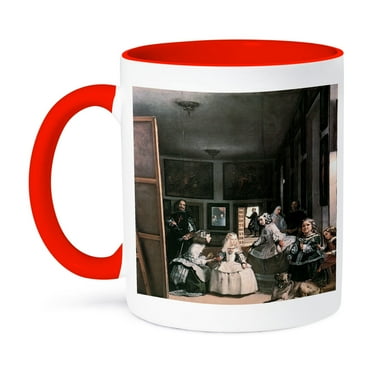 3dRose, Las Meninas by Diego Velasqqez, 11oz Two-Tone Red Mug