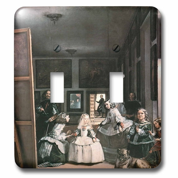 3dRose, Las Meninas by Diego Velasqqez, double toggle switch