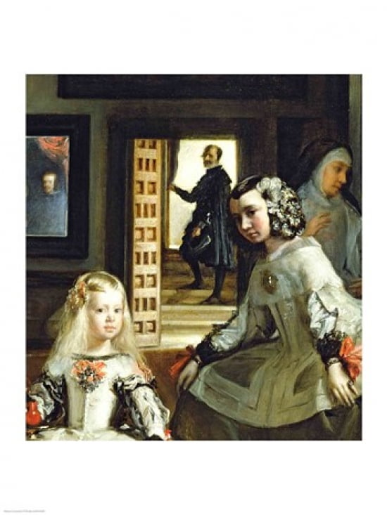 Las Meninas or The Family of Philip IV c1656 Detail Canvas Art - Diego Velazquez (18 x 24)