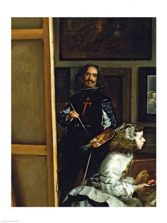 Las Meninas or The Family of Philip IV c1656 Detail Canvas Art - Diego Velazquez (18 x 24)