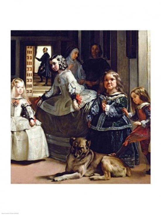 Las Meninas or The Family of Philip IV c1656 Detail Canvas Art - Diego Velazquez (24 x 36)