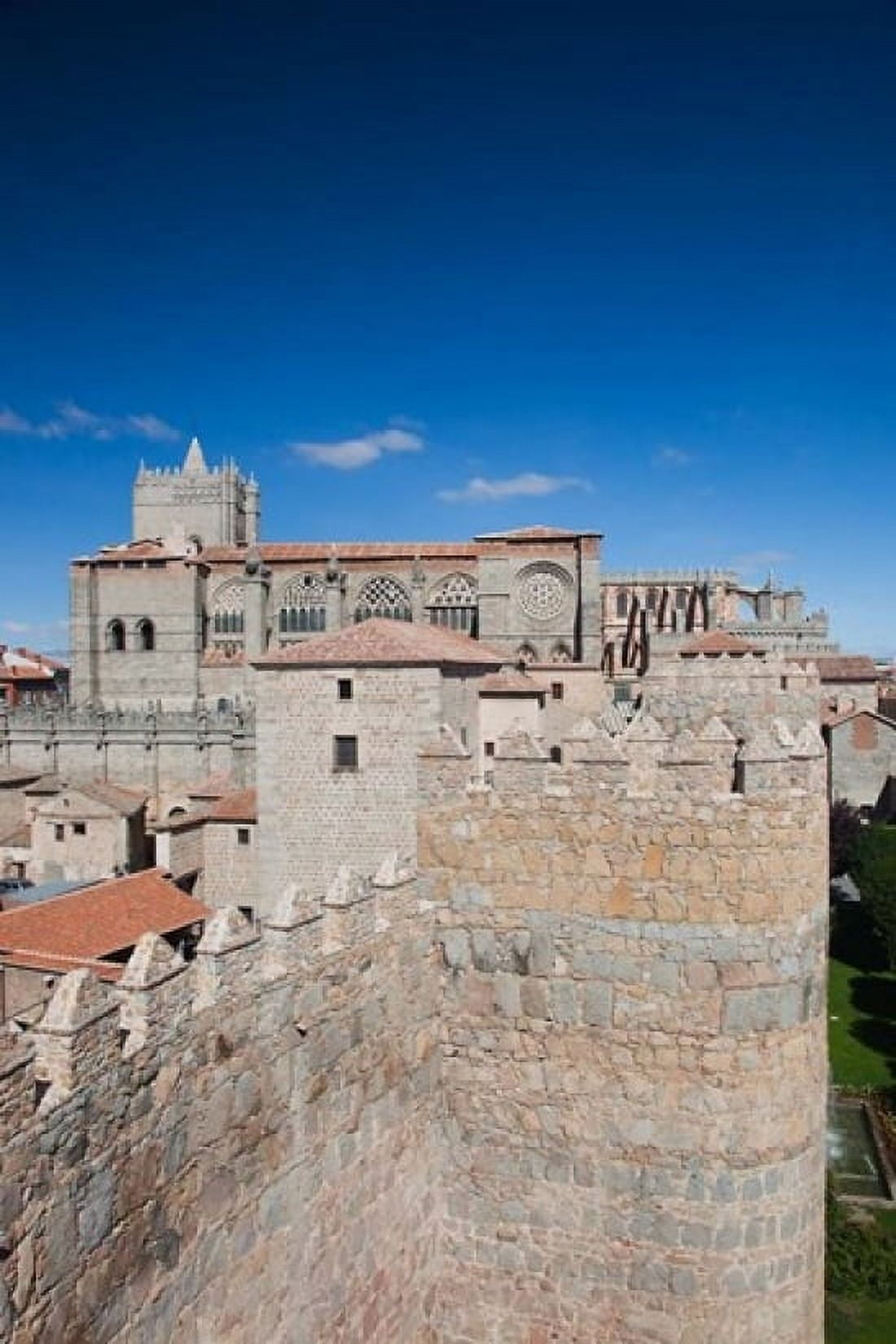 Las Murallas Avila Spain Canvas Art - Walter Bibikow DanitaDelimont (18 x 24)