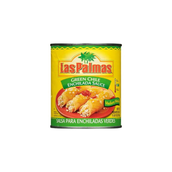 Las Palmas Green Chile Enchilada Sauce, Medium, 28 oz (Pack of 20)
