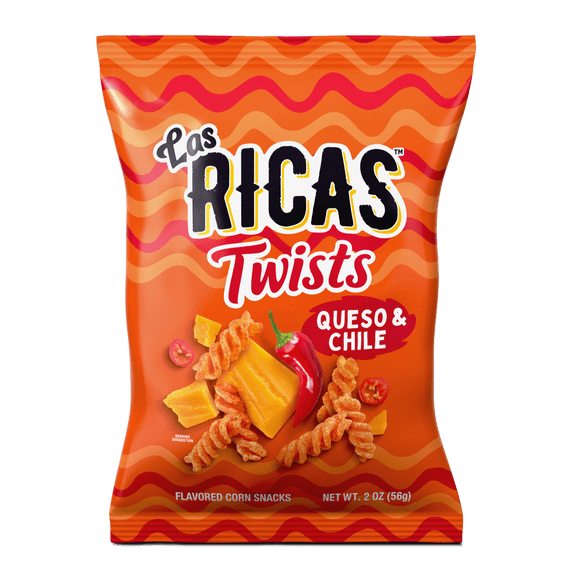 Las Ricas Queso & Chile Twists 2oz Bag