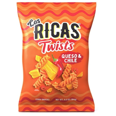 Las Ricas Queso & Chile Twists, 6.5oz Bag