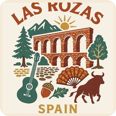 Las Rozas Spain Keepsakes Souvenir Vinyl Sticker – Destination Travel Keepsake Collectible (3-Inches Wide)