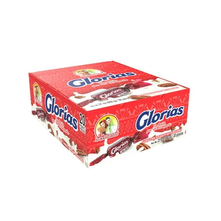 Las Sevillanas Glorias Goat Milk Candy with Pecans Display (21oz/20pieces)