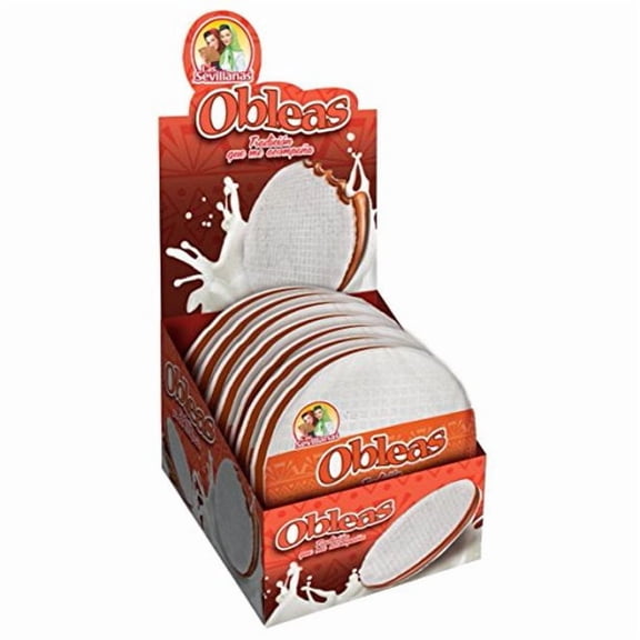Obleas with Cajeta Family Display pack 20 pieces Las Sevillanas