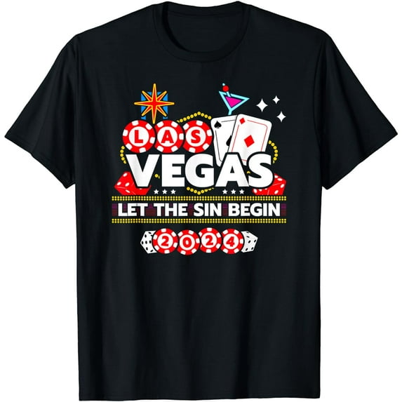 Las Vegas 2024 - Let The Sin Begin - Vegas Girls Trip 2024 T-Shirt